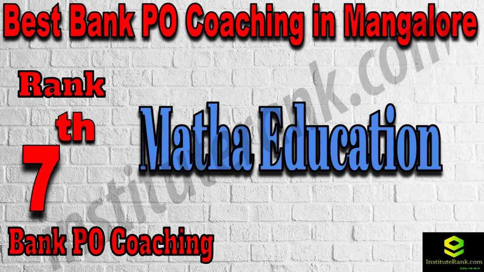 7th Best Bank PO Coaching in Mangalore