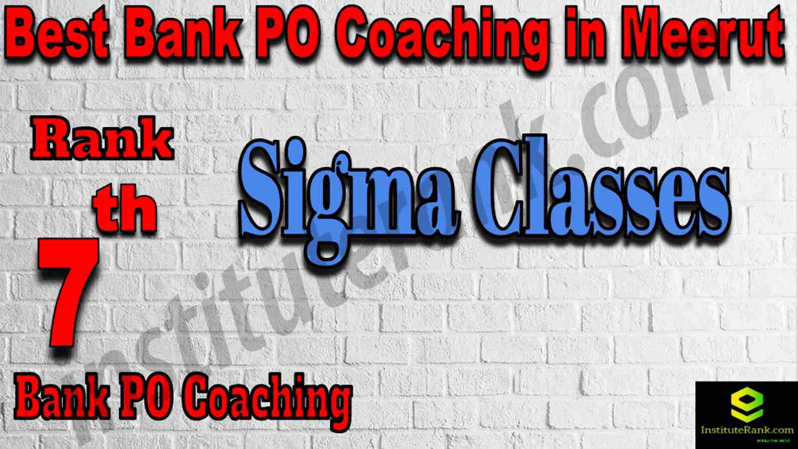 7th Best Bank PO Coaching in Meerut