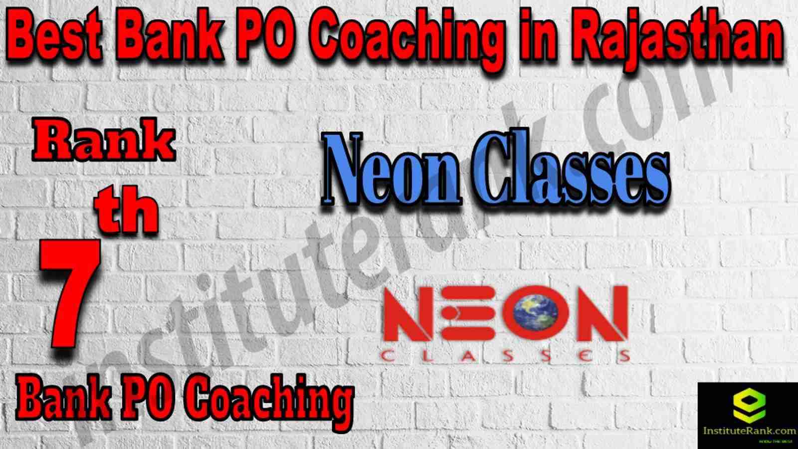 7th Best Bank PO Coaching in Rajasthan