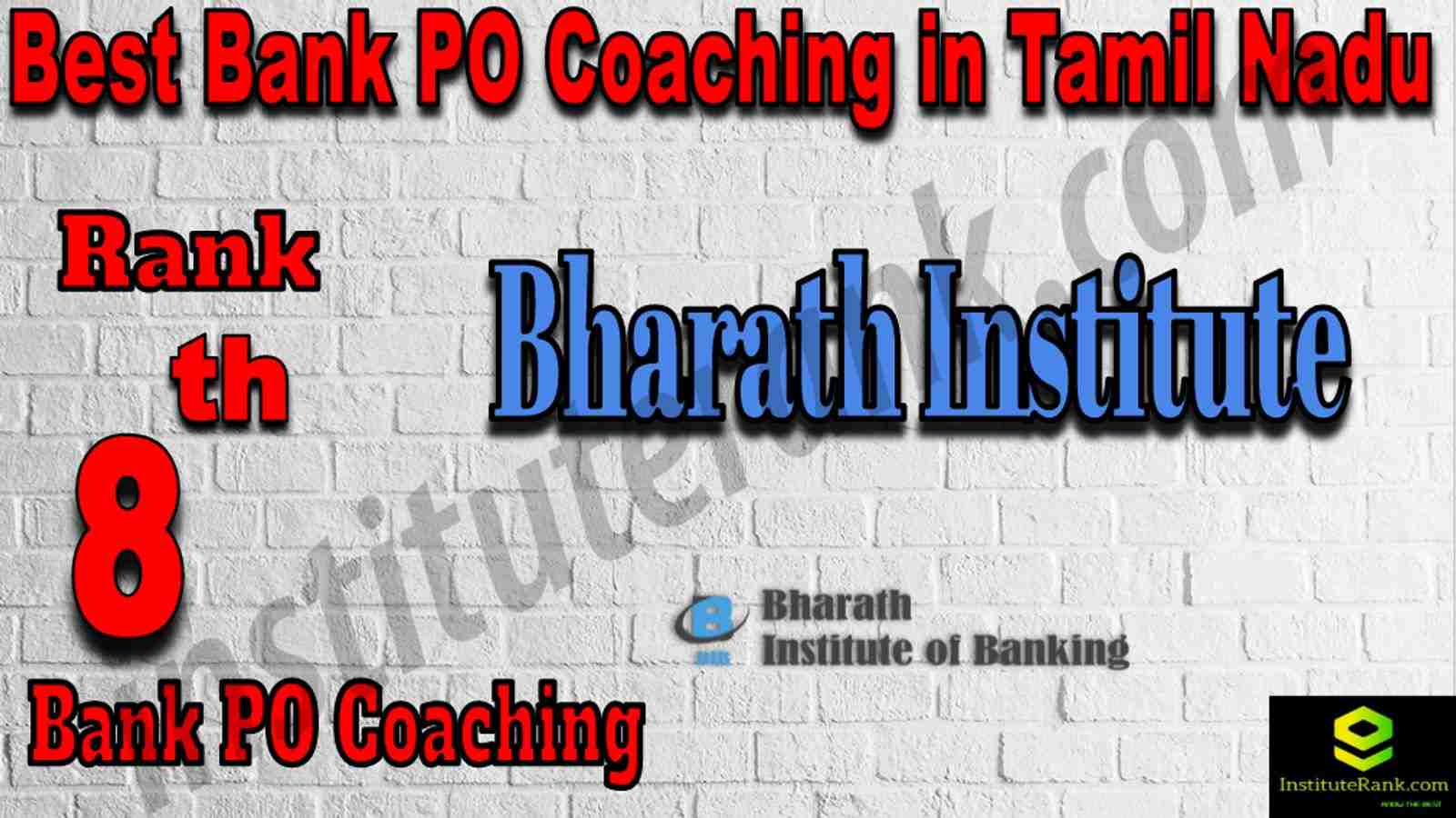 8th Best Bank PO Coaching in Tamil Nadu