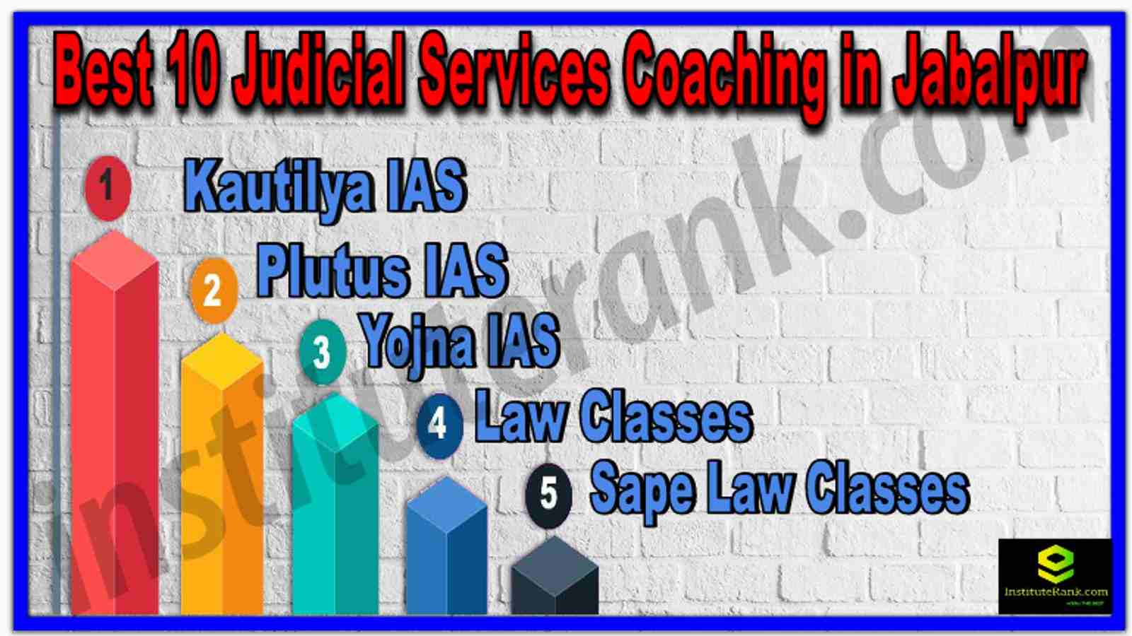 Best 10 Judicial Services Coaching in Jabalpur