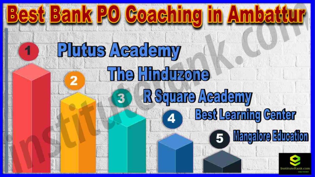 Best Bank PO Coaching in Ambattur