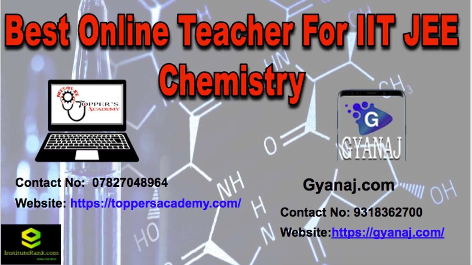 Best Online Teacher for IIT JEE Chemistry