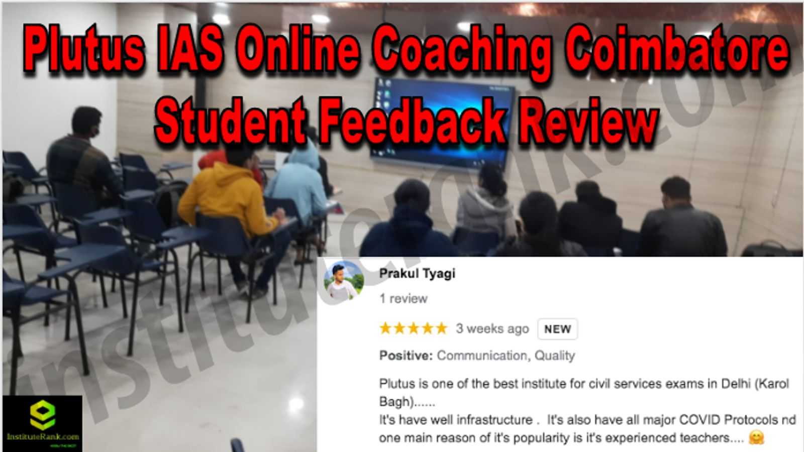 Plutus IAS Online Coaching Coimbatore Student Feedback Reviews