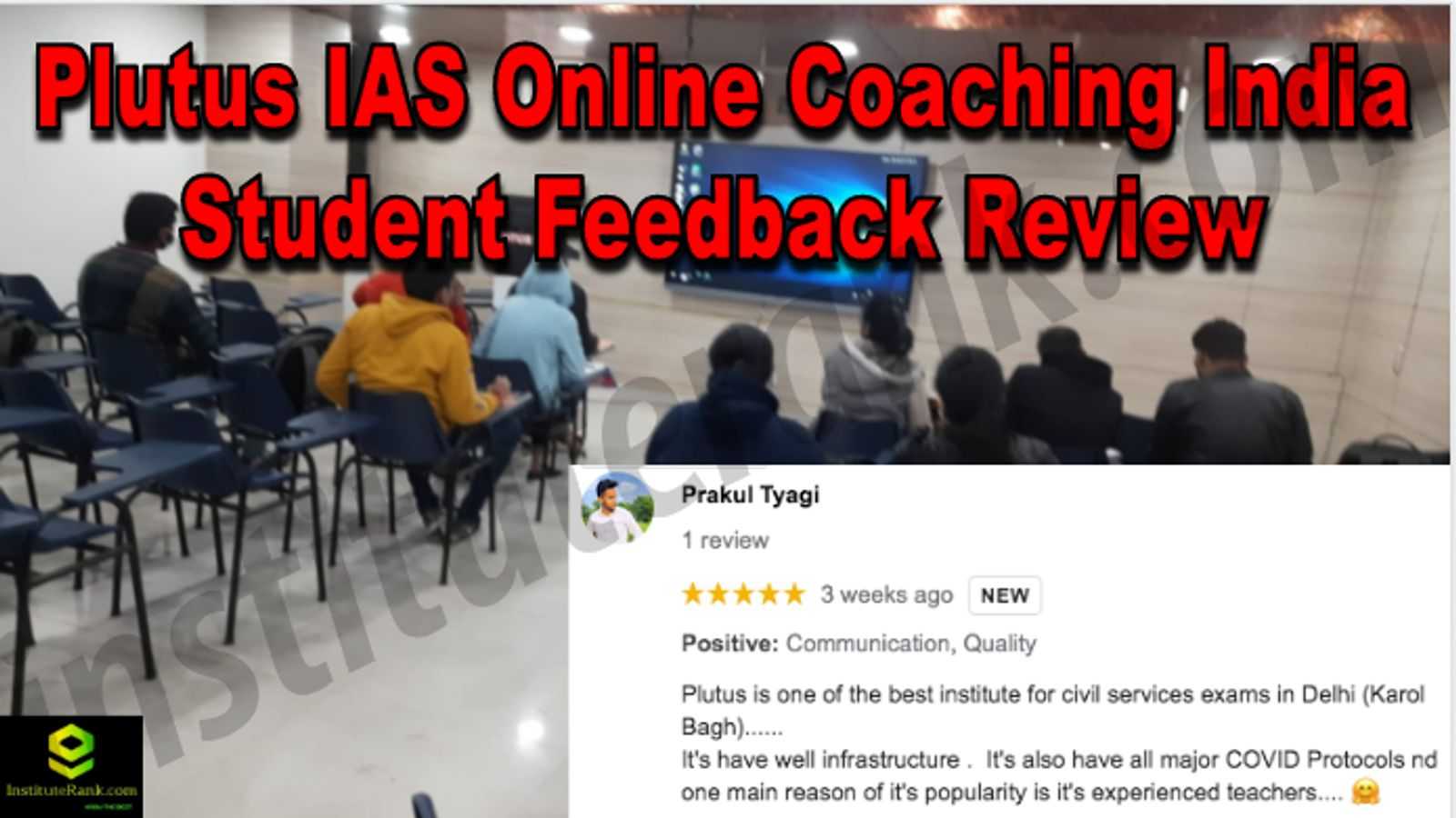 Plutus IAS Online Coaching India Student Feedback Reviews