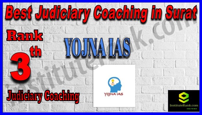 Rank 3. Yojna IAS Best Judiciary Services Coaching in Surat