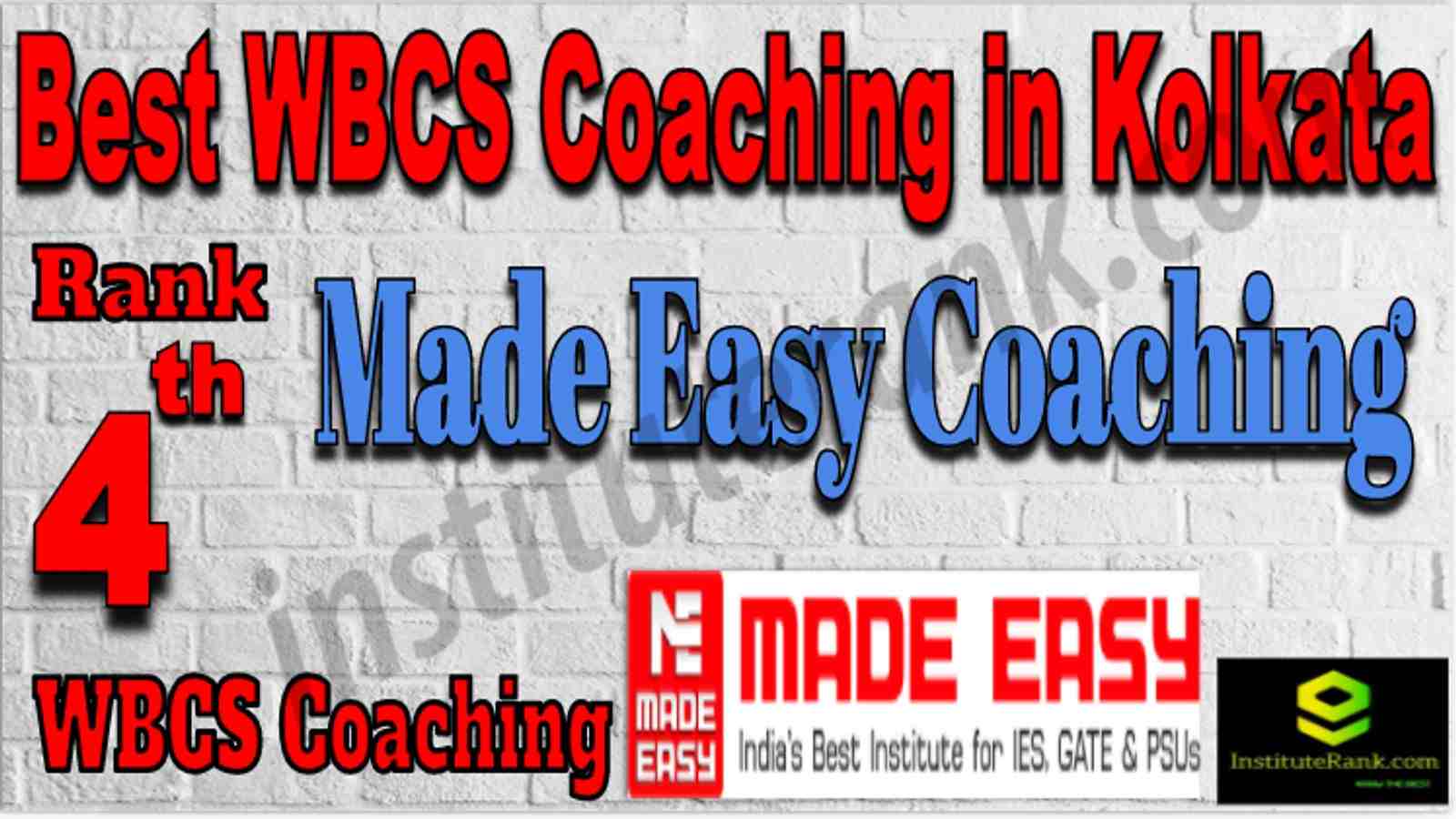 Rank 4 Best WBCS Coaching in Kolkata