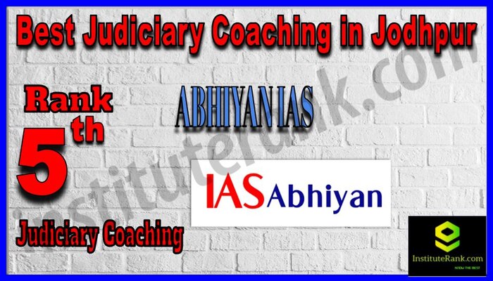 Rank 5.Abhiyan IAS Academy Top Best Judiciary Services Coaching in Jodhpur