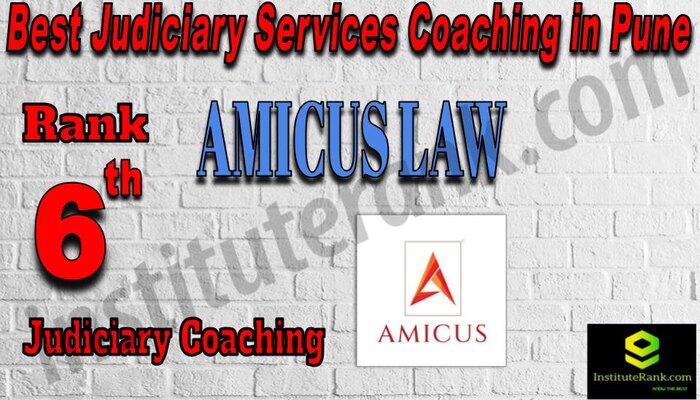 Rank 6. Amicus Law Academy Best Judiciary Services Coaching in Pune