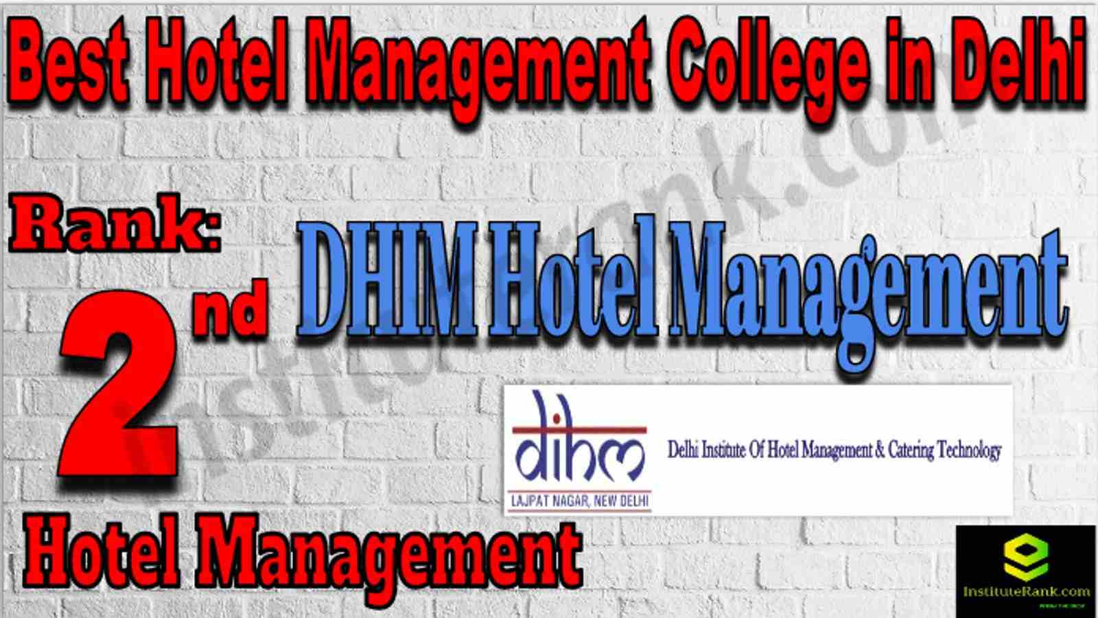 Rank2 Best Hotel Management College in Delhi