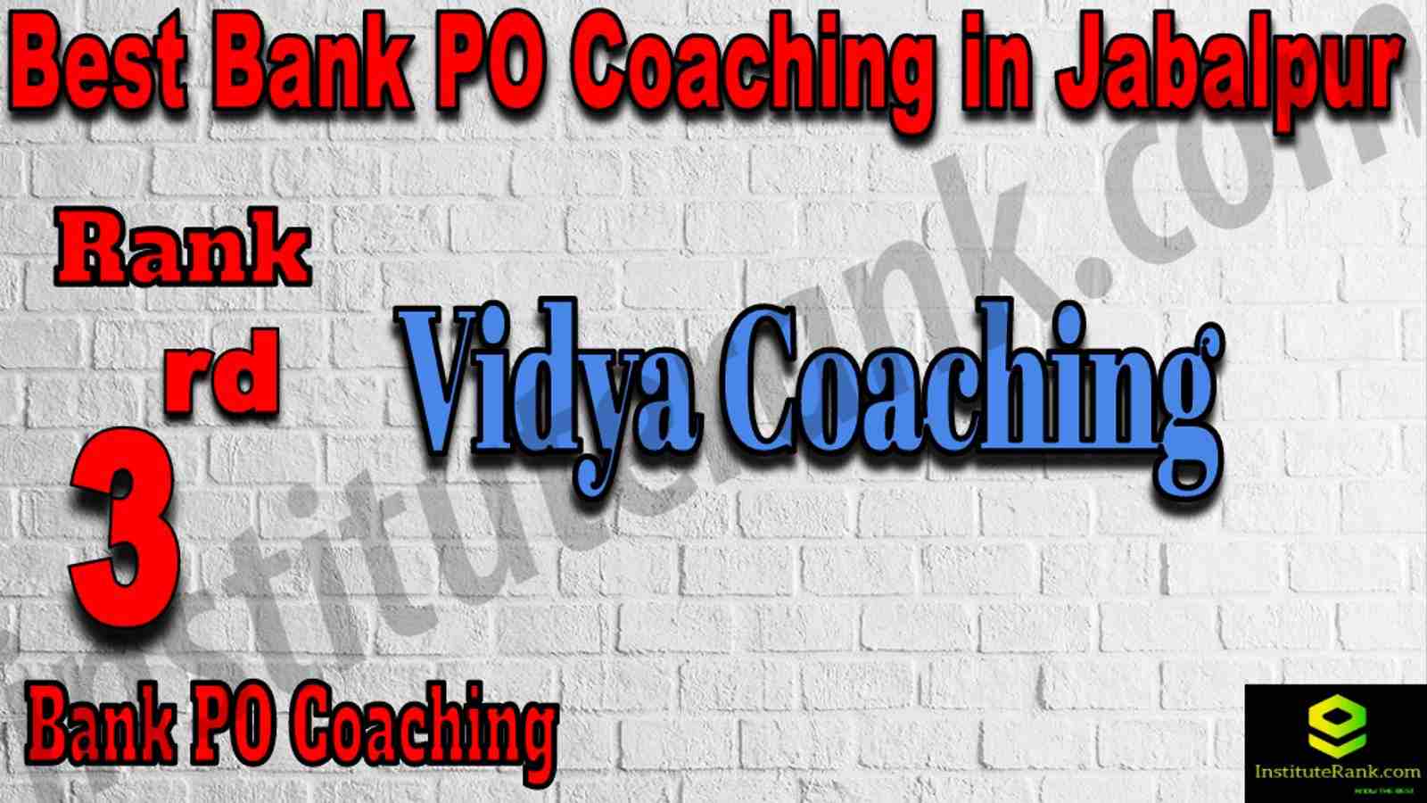 3rd Best Bank PO Coaching in Jabalpur