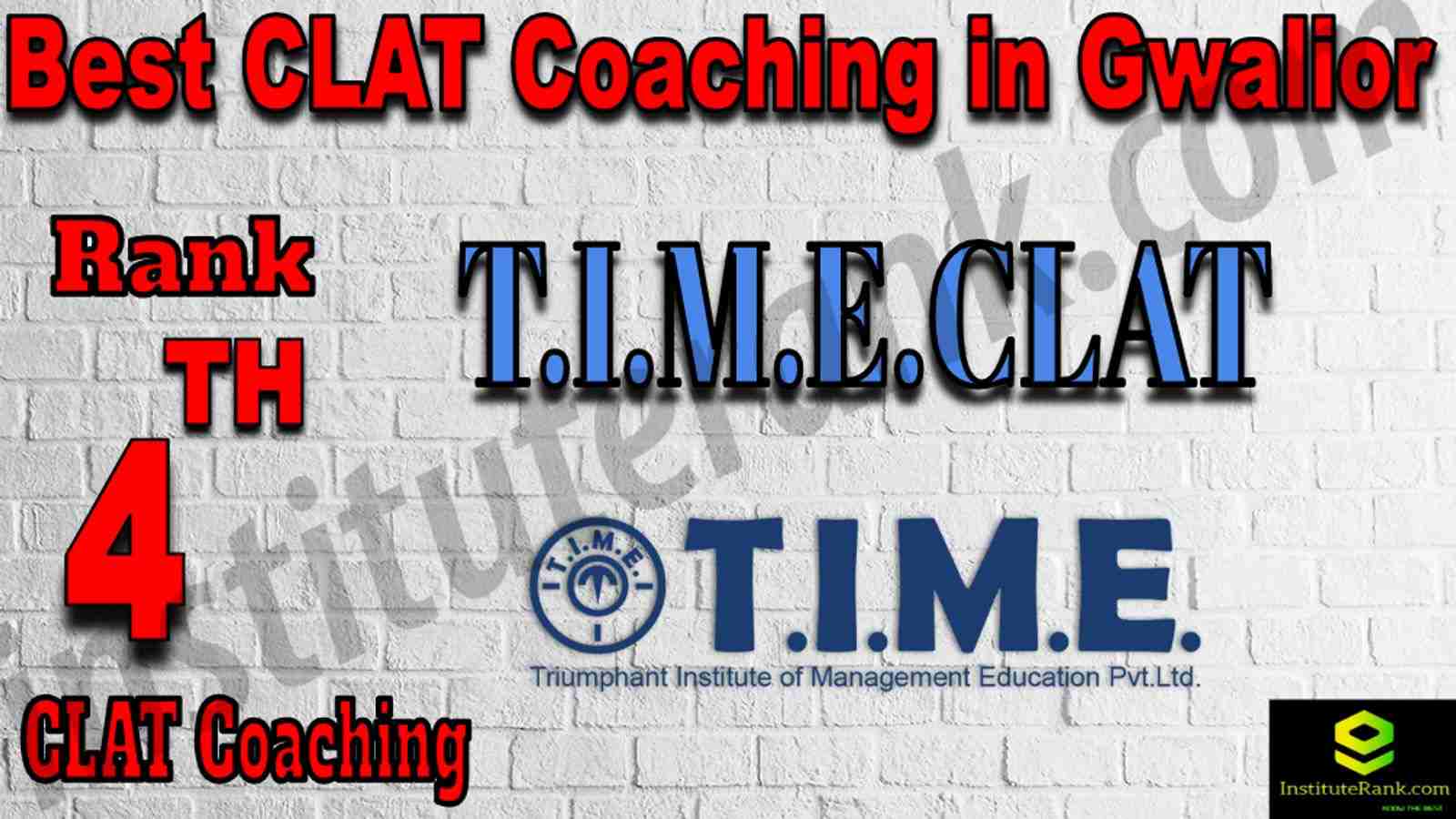 4th Best CLAT Coaching in Gwalior