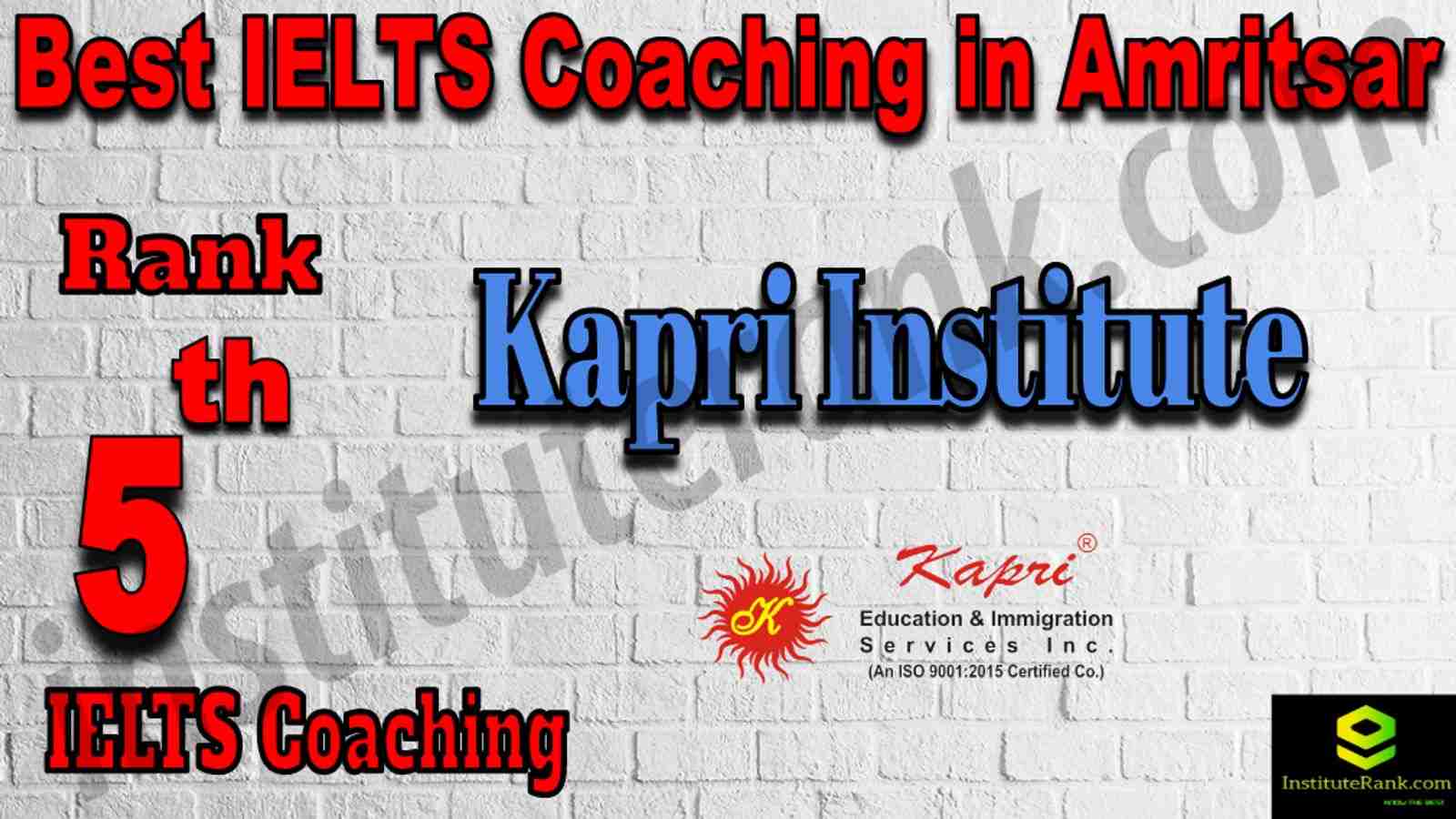 5th Best IELTS Coaching in Amritsar