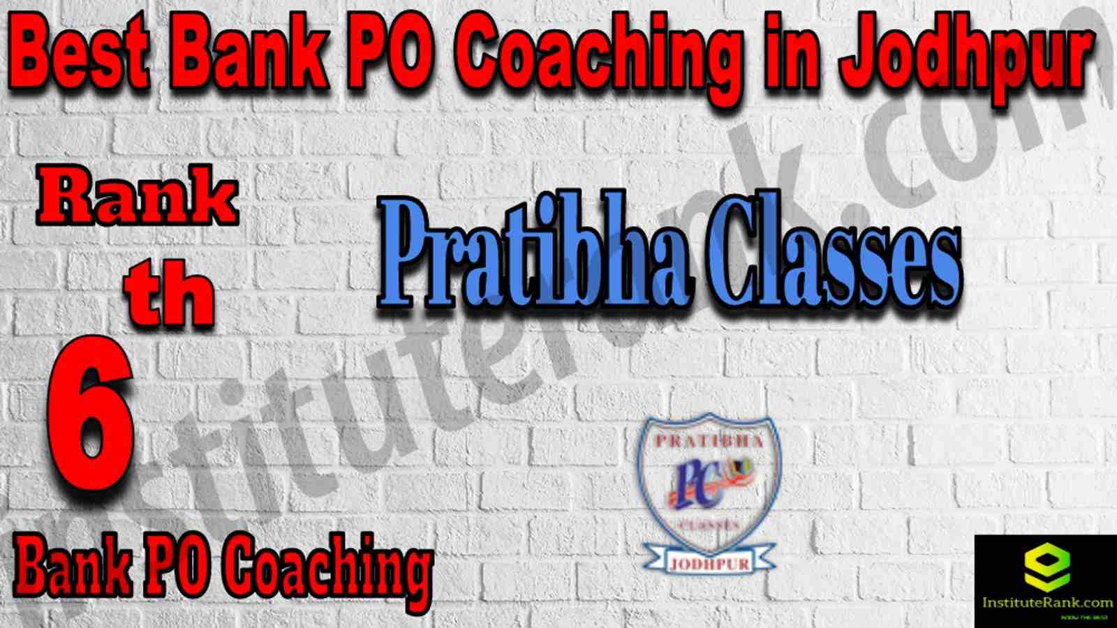 6th Best Bank PO Coaching in Jodhpur