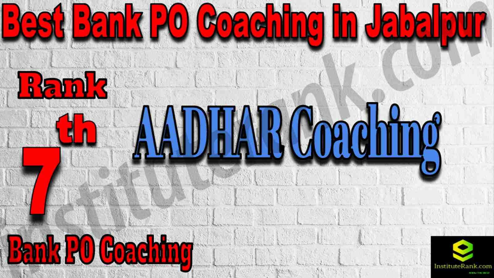 7th Best Bank PO Coaching in Jabalpur