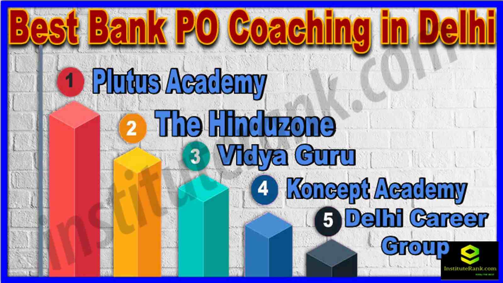 Best Bank PO coaching in Delhi