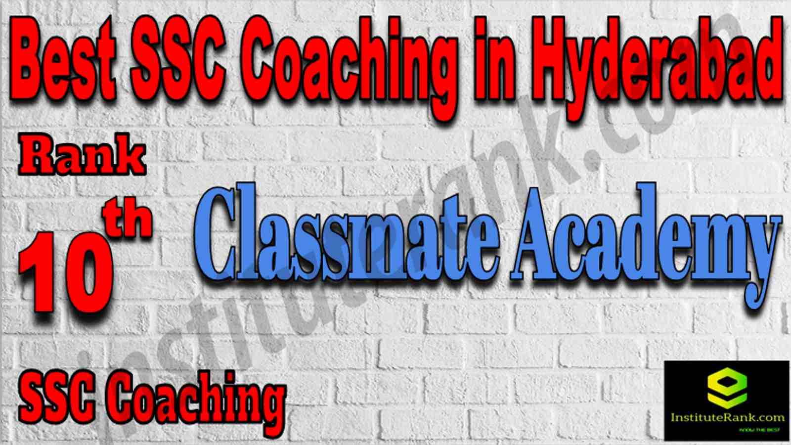 Rank 10 Best SSC Coaching in Hyderabad