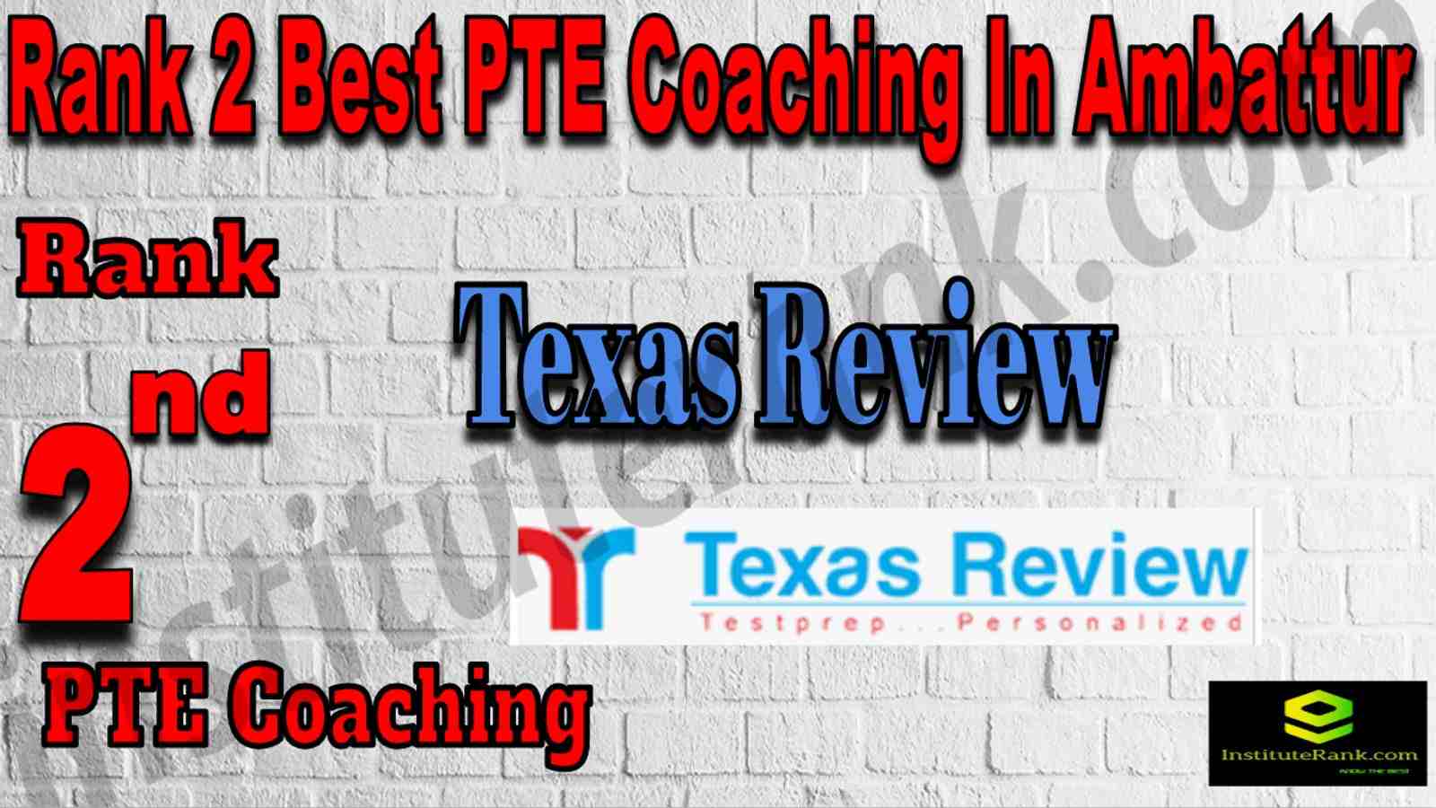 Rank 2 Best PTE Coaching In Ambattur