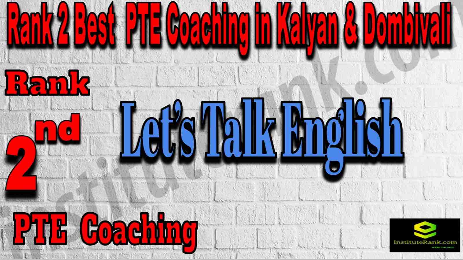 Rank 2 Best PTE Coaching in Kalyan & Dombivali