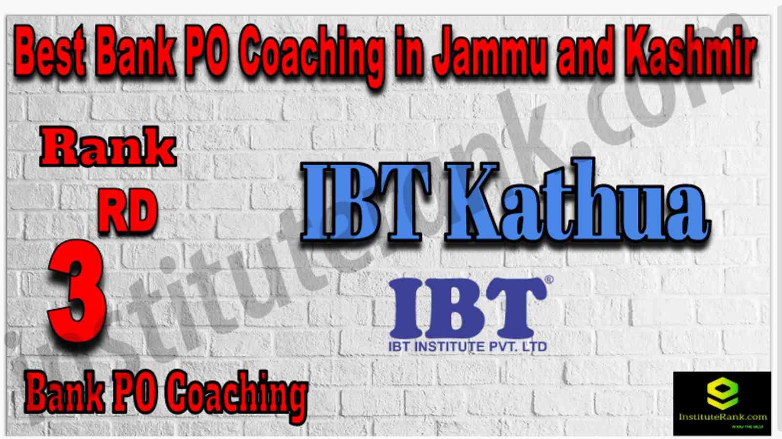 Rank 3 Best Bank PO Coaching in Jammu and Kashmir