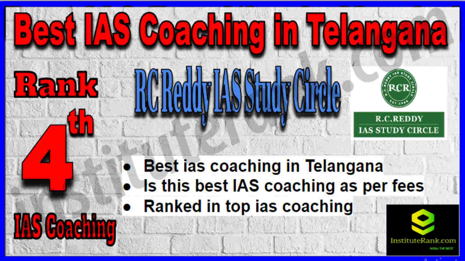 Rank 4 Best IAS Coaching in Telangana Rank 4 Best IAS Coaching in Telangana