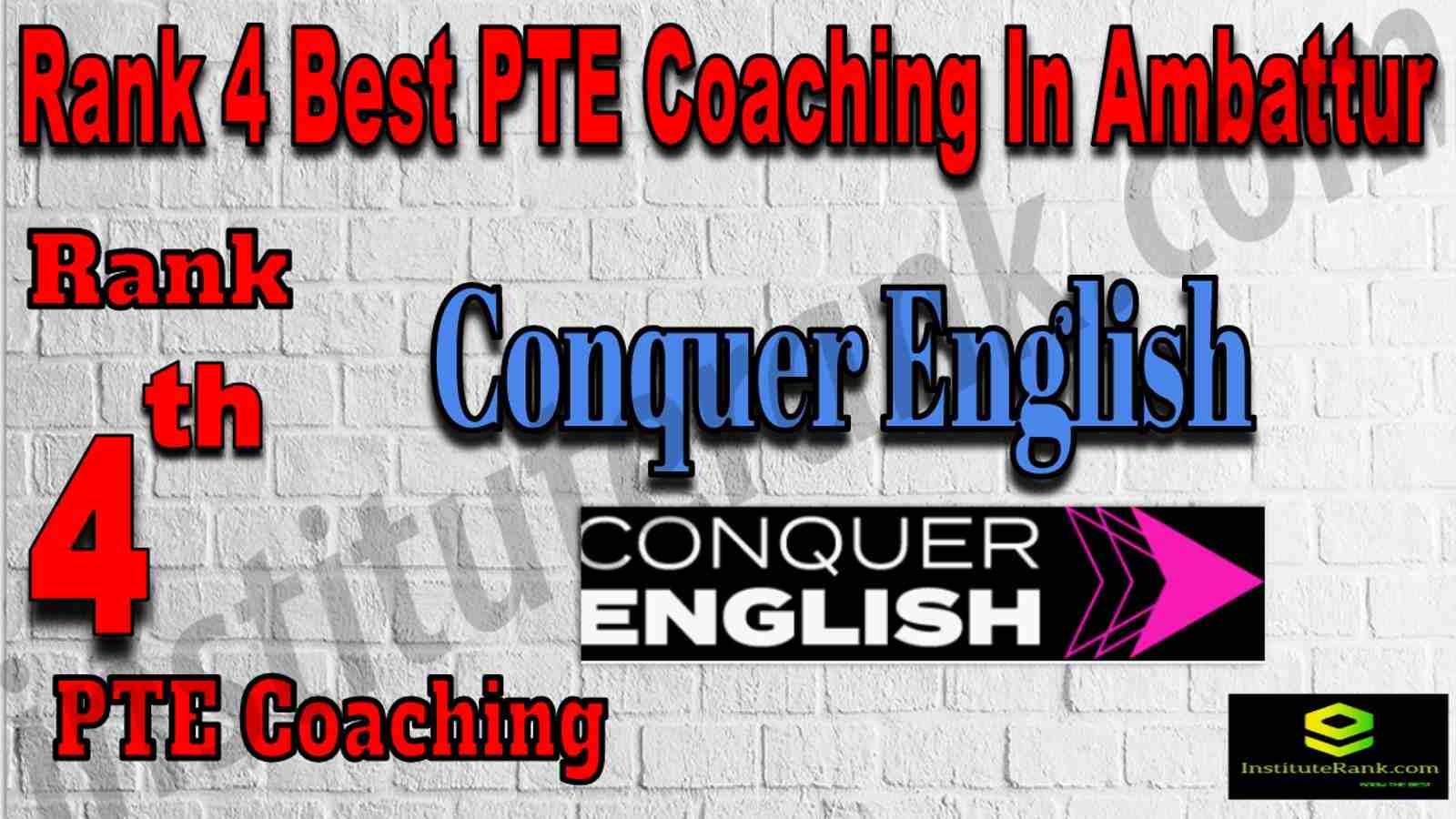 Rank 4 Best PTE Coaching In Ambattur