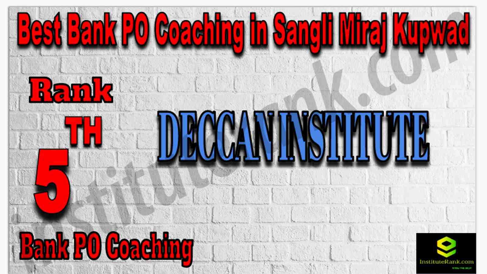 Rank 5 Best Bank PO Coaching in Sangli Miraj Kupwad