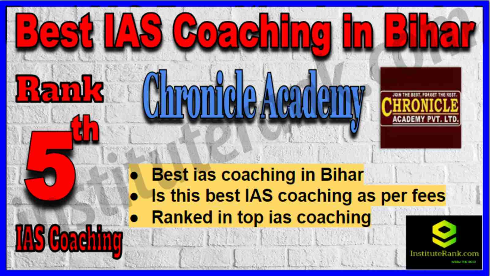 Rank 5 Best IAS Coaching in Bihar Rank 5 Best IAS Coaching in Bihar