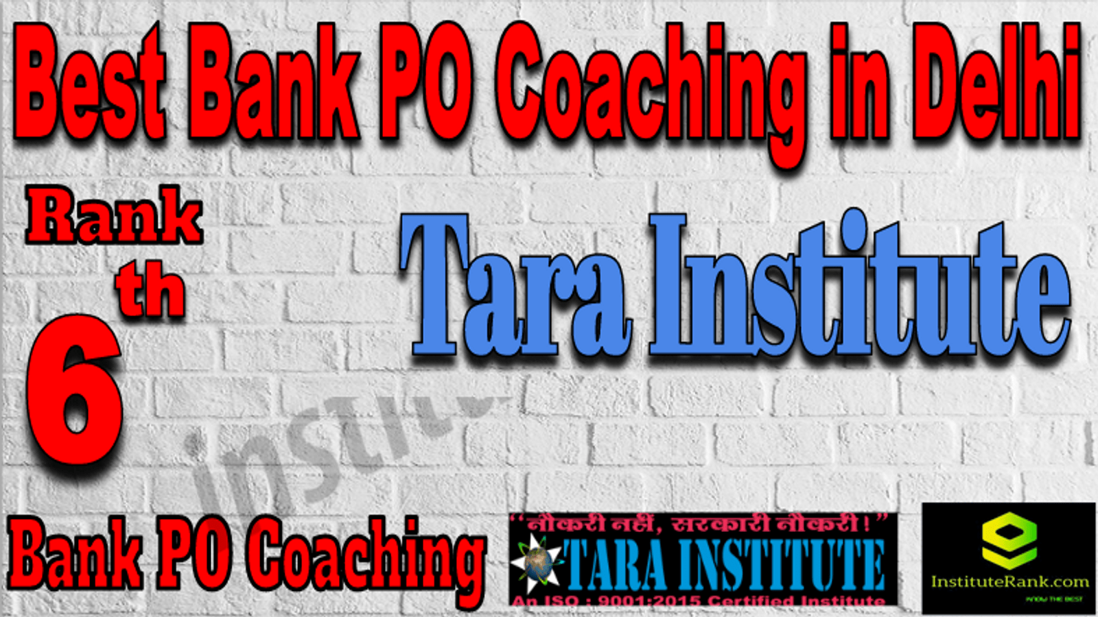 Rank 6th Bank PO Coaching in Delhi
