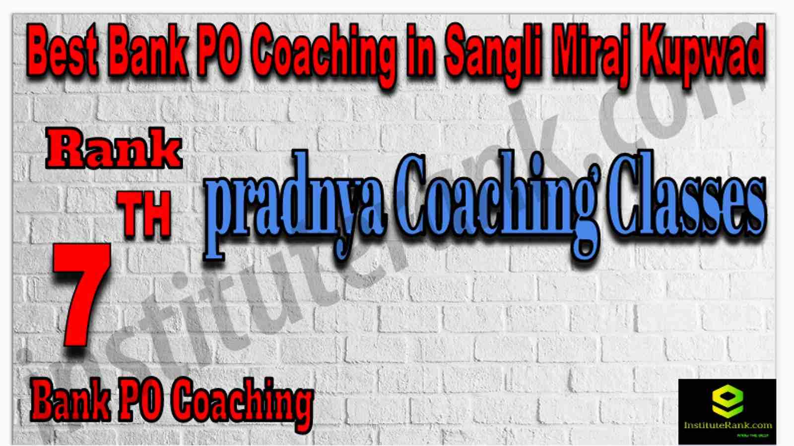 Rank 7 Best Bank PO Coaching in Sangli Miraj Kupwad