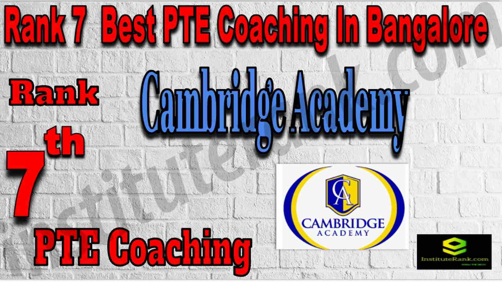 Rank 7 Best PTE Coaching In Bangalore
