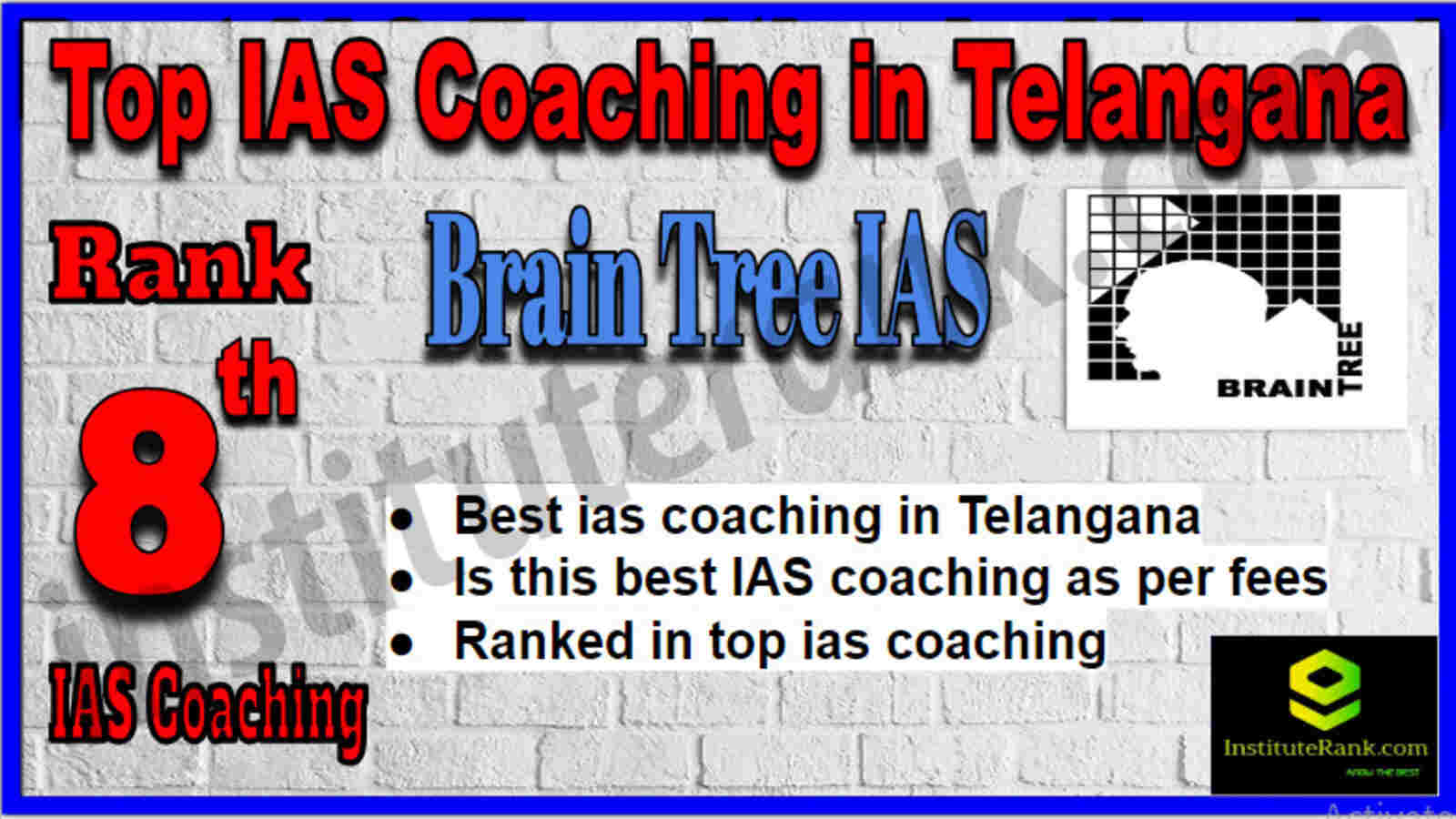 Rank 8 Top IAS Coaching in Telangana Rank 8 Top IAS Coaching in Telangana