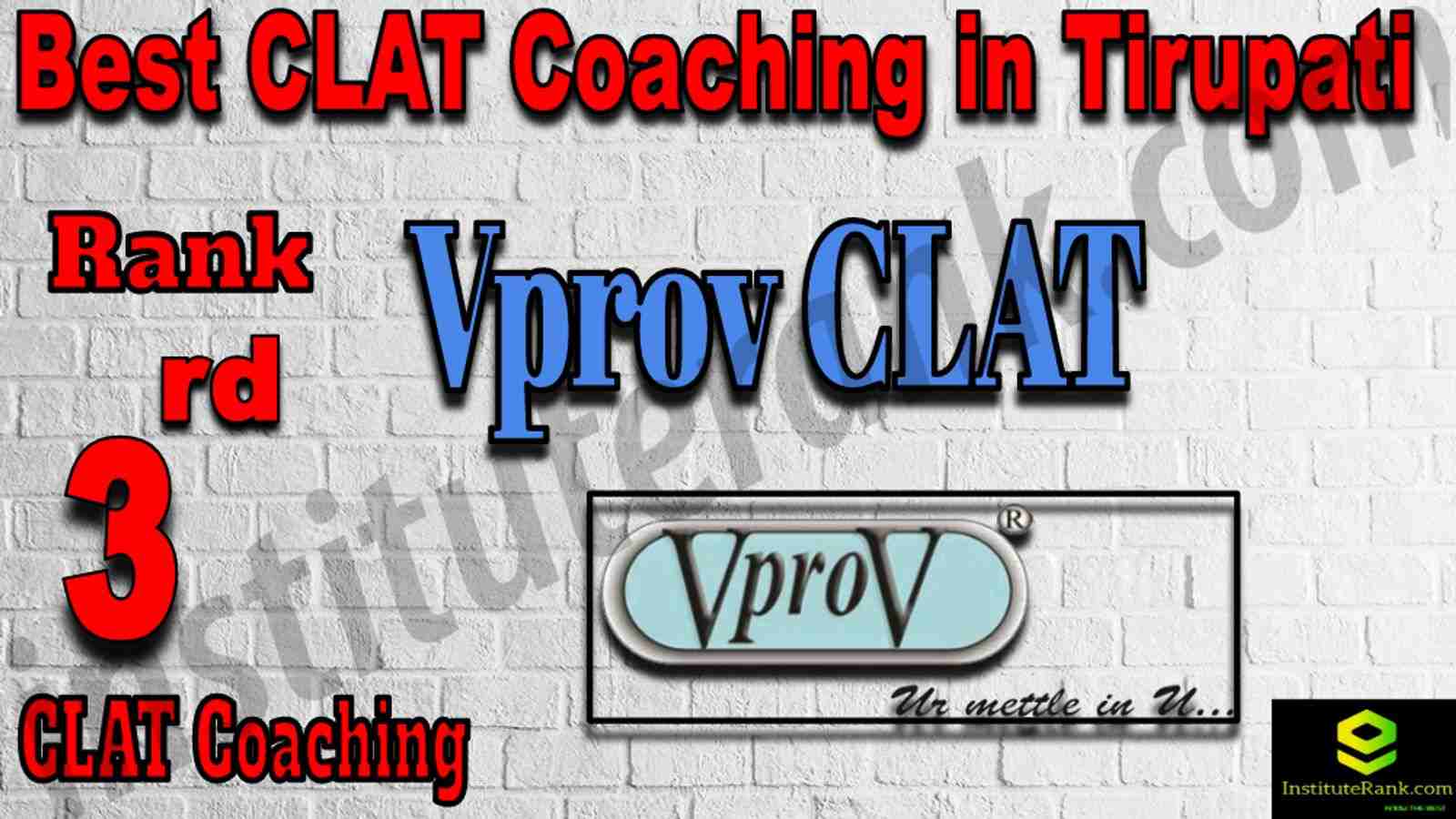 3rd Best CLAT Coaching in Triupati