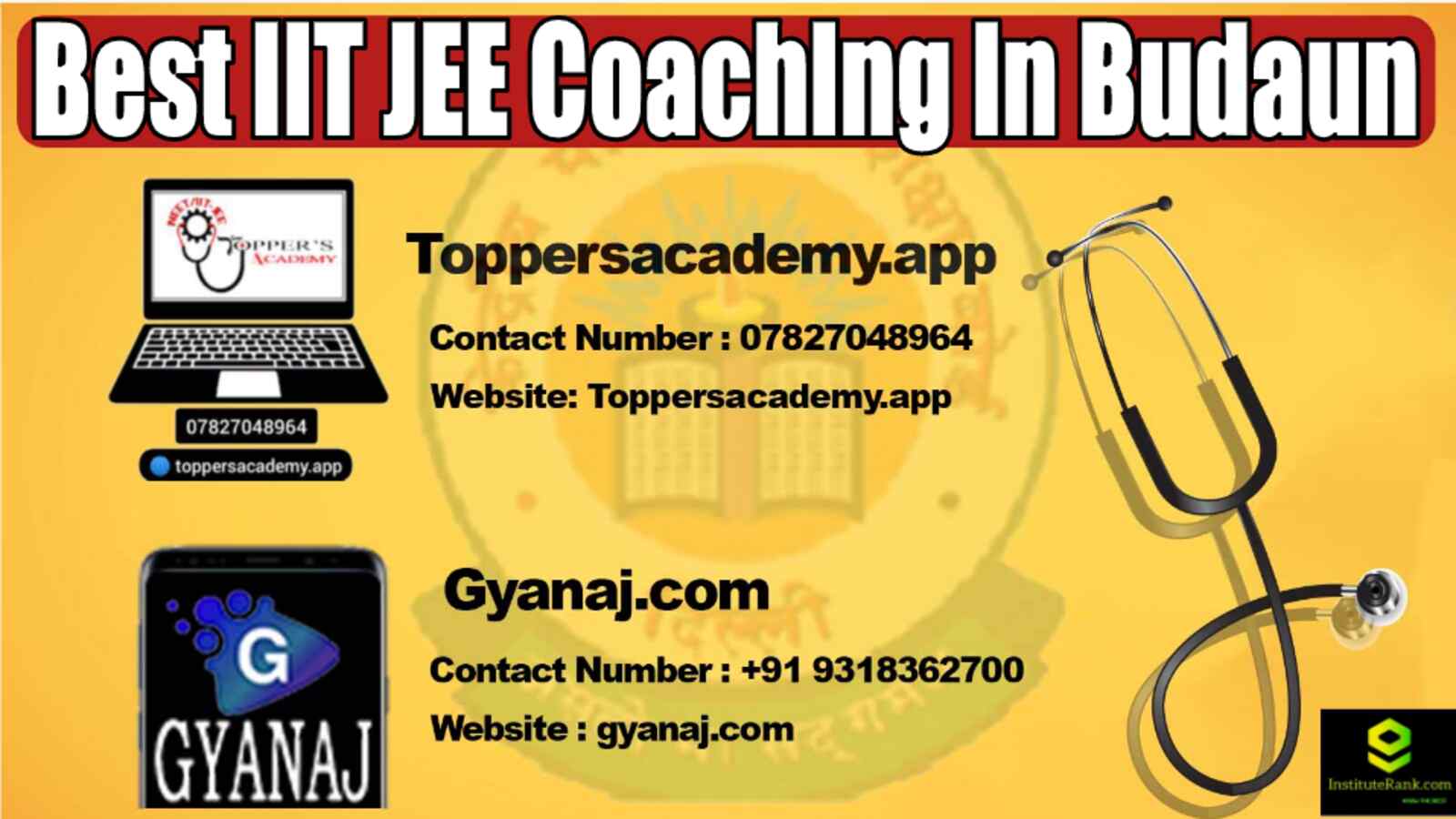 Best IIT JEE Coaching in Budaun 2022