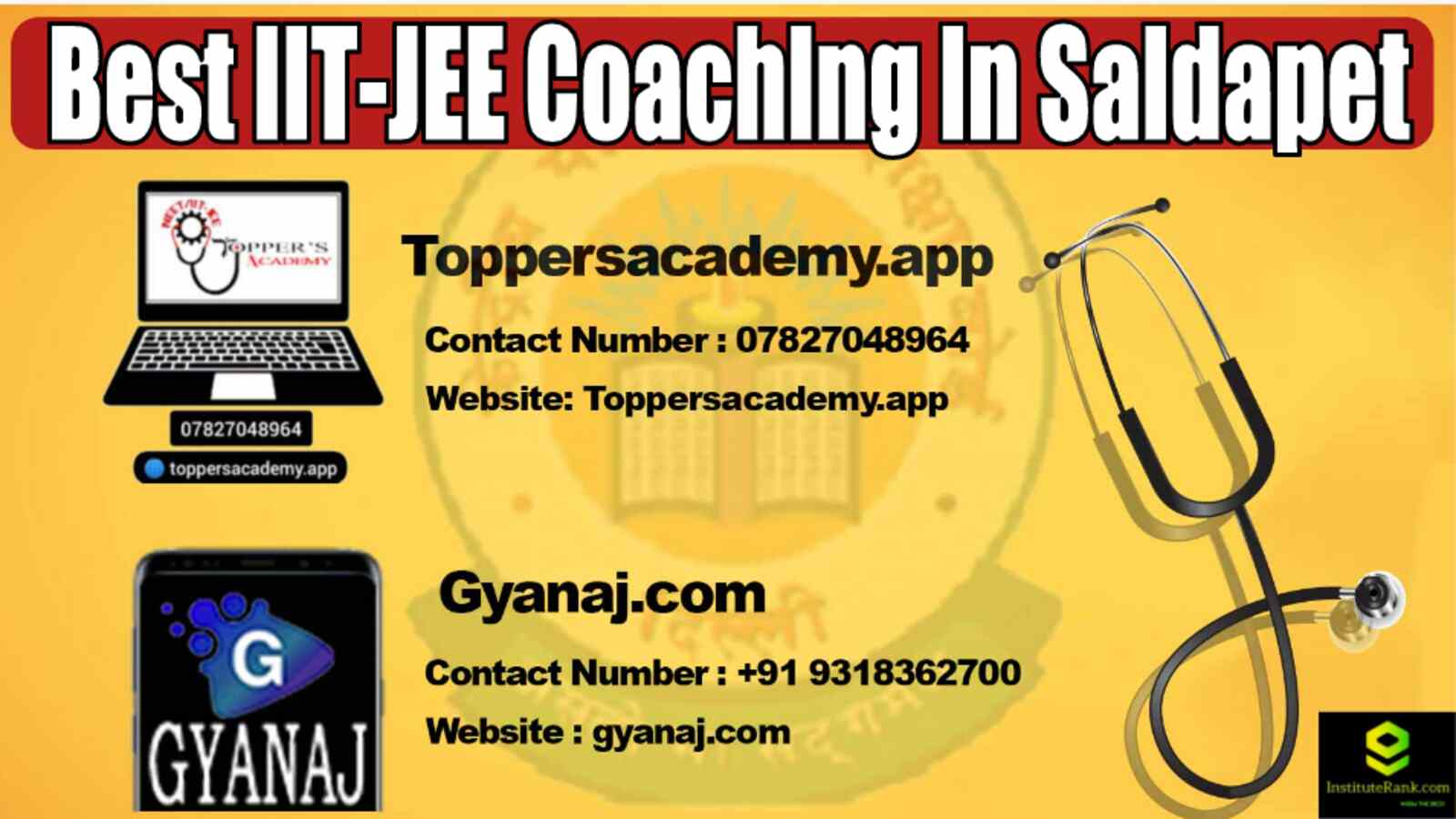 Best IIT-JEE Coaching in Saidapet 2022