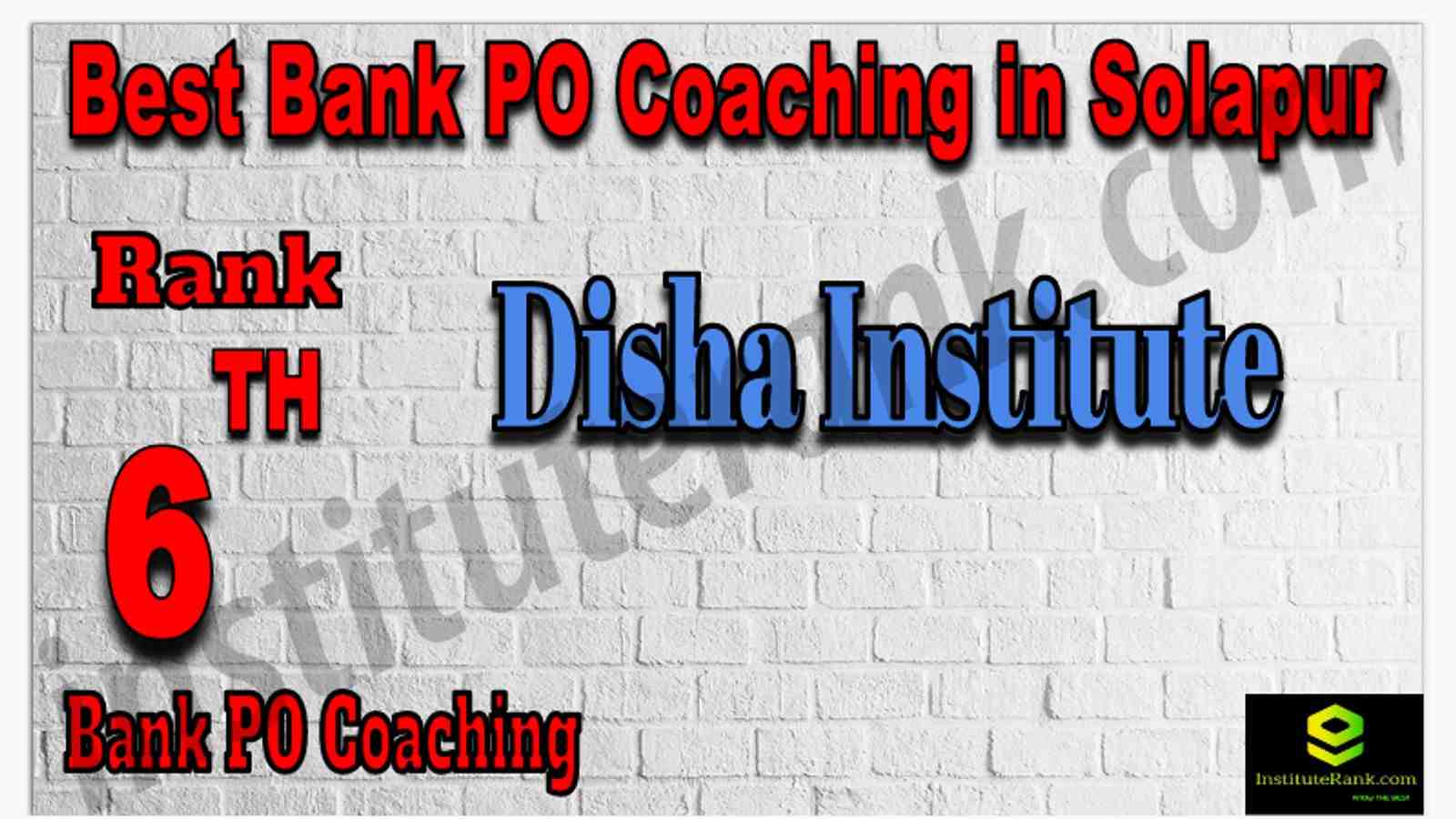 Rank 6 Best Bank PO Coaching in Solapur
