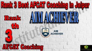 Rank 3. Best AFCAT Coaching in Jaipur