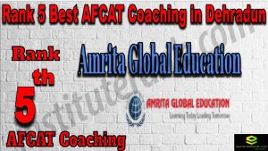 Rank 5 AFCAT Coaching Center in Dehradun