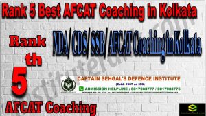 Rank 5. AFCAT Coaching in Kolkata