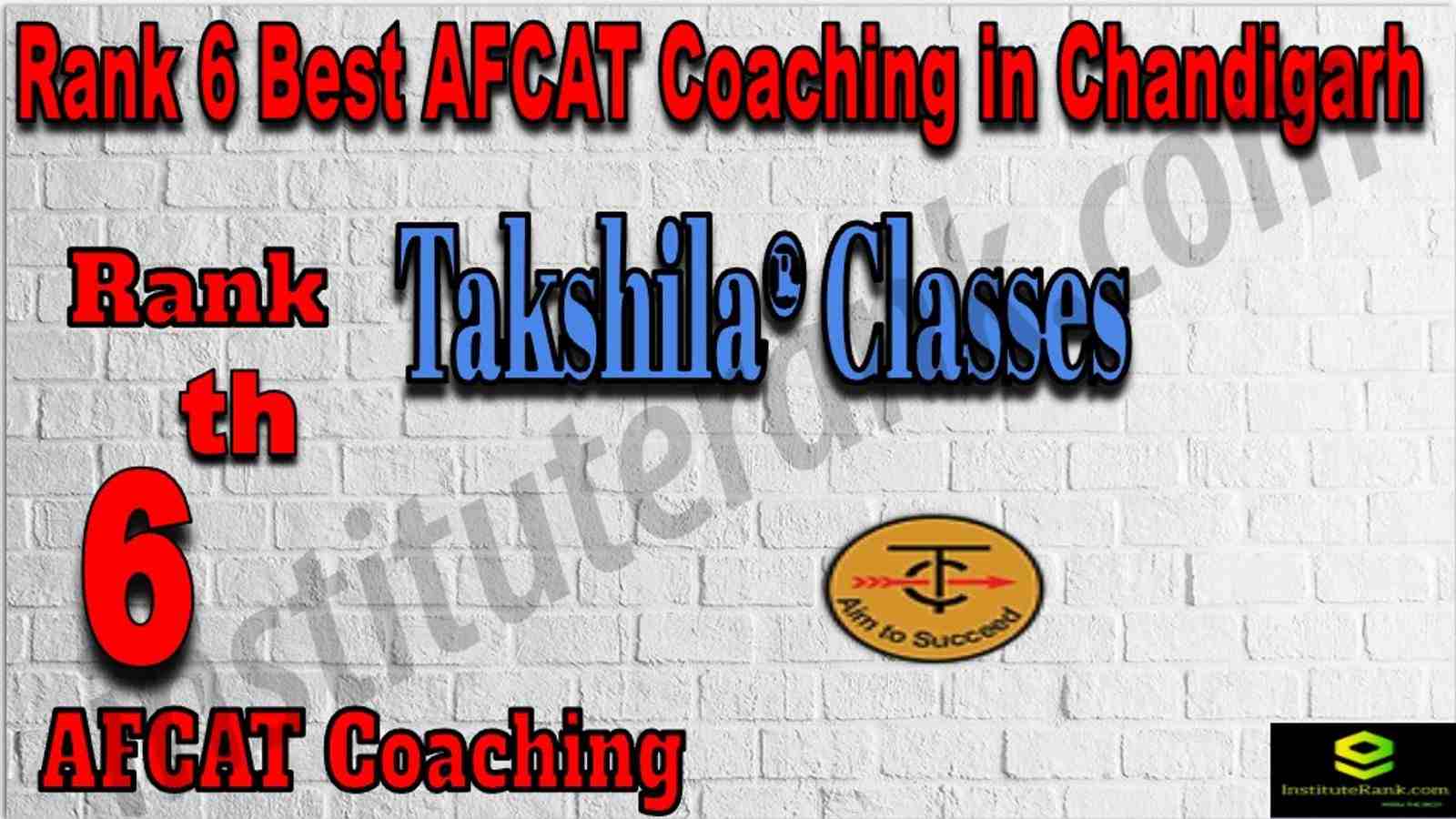 Rank 6 AFCAT Coaching Institute in Chandigarh