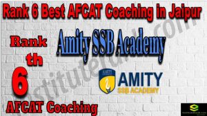 Rank 6. AFCAT Coaching Center in Jaipur