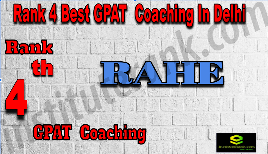 Rank4 Best GPAT Coaching In Delhi Rank4 Best GPAT Coaching In Delhi