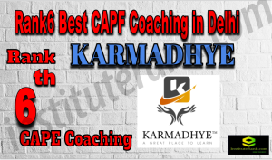Rank6 Best CAPF Coaching In Delhi