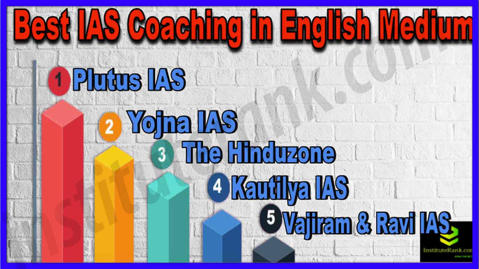 Best IAS Coaching in English Medium 2022