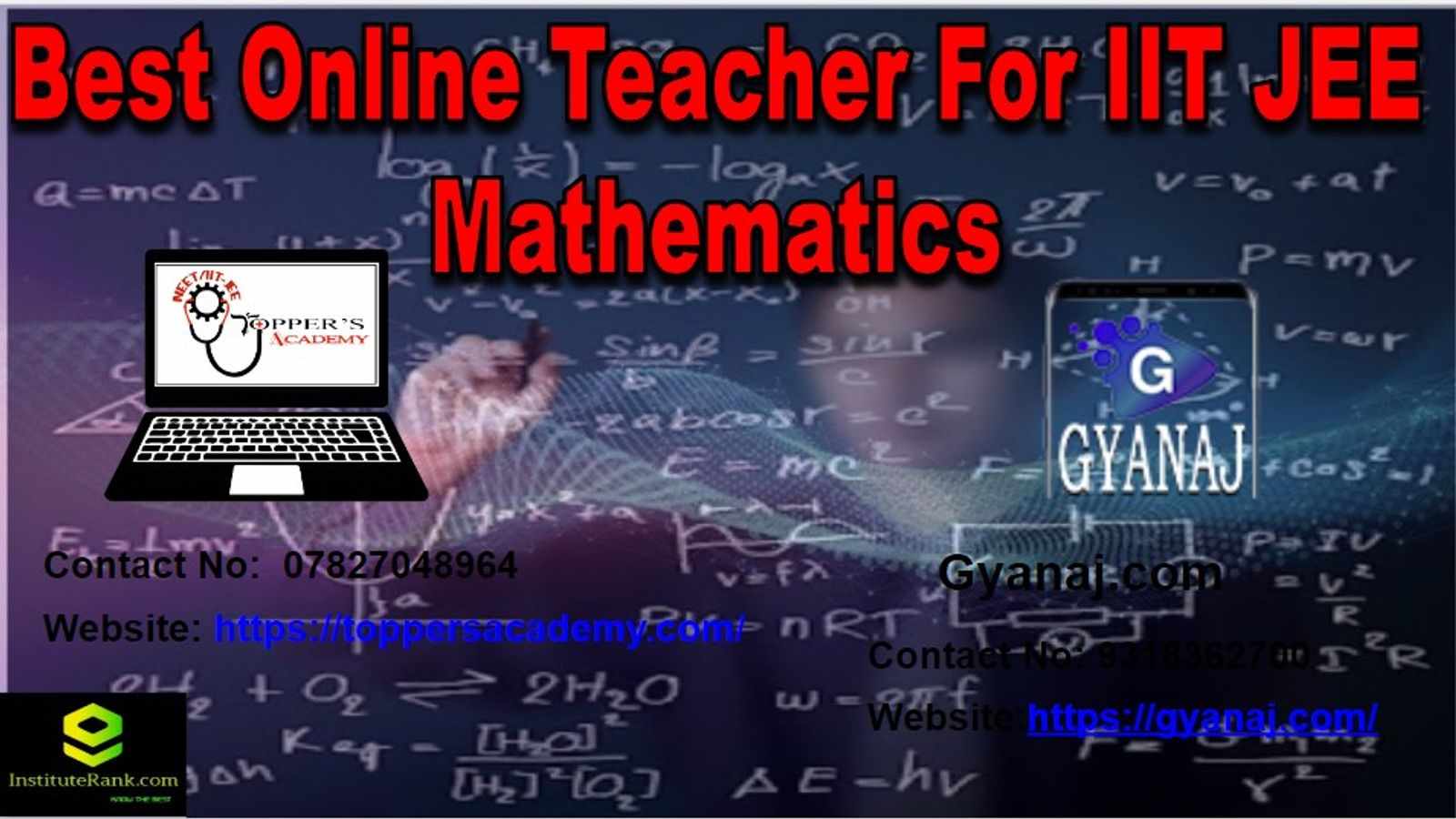 Best Online Teacher for IIT JEE Mathematics