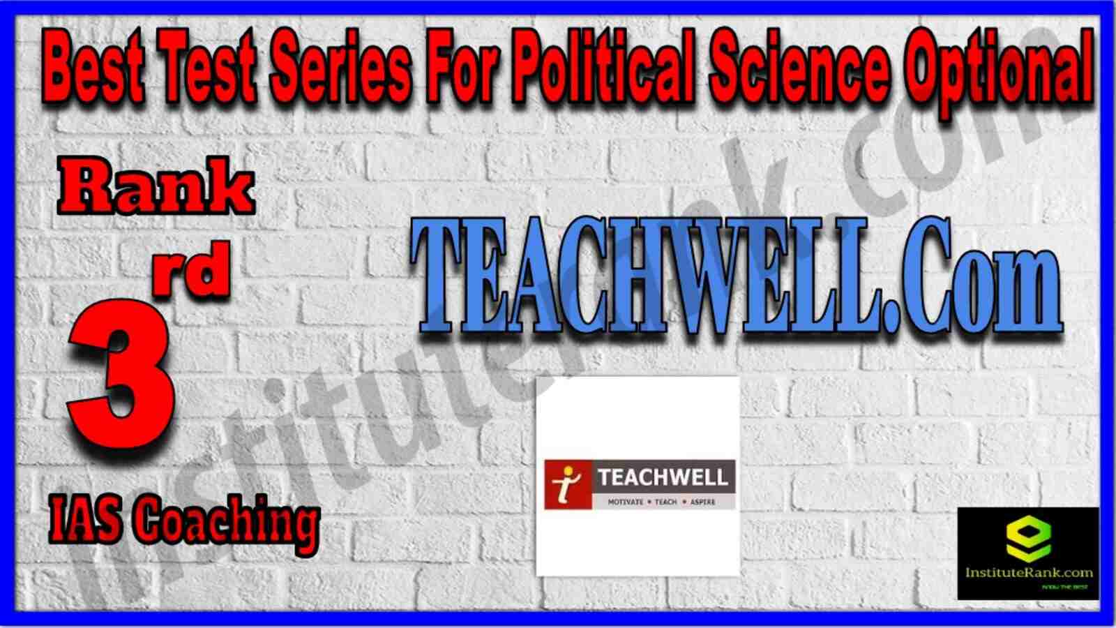 Rank 3 Best Test Series For Political Science Optional