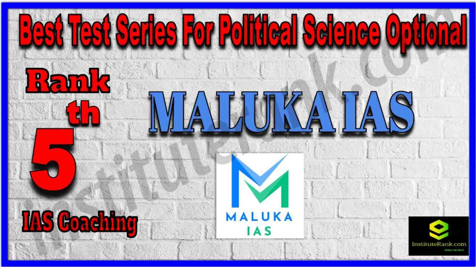 Rank 5 Best Test Series For Political Science Optional