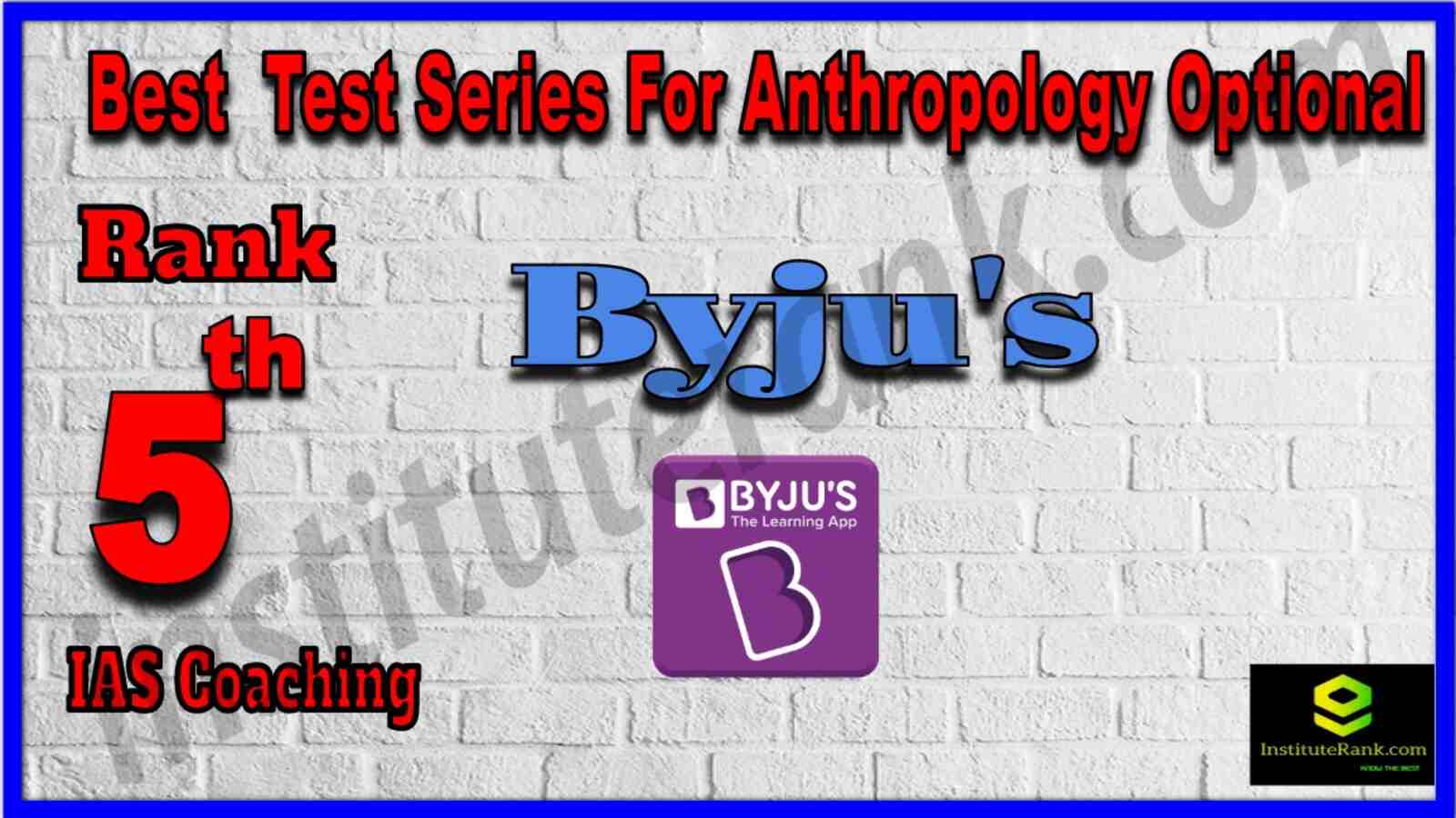 Rank 5 Best Test Series for Anthropology optional. Full information of Rank 5 Best Test Series for Anthropology optional. Rank 5 Best Test Series for Anthropology optional