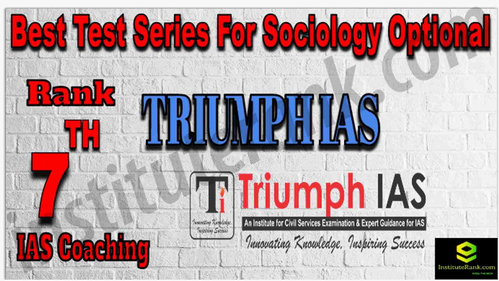 Rank 7 Best Test Series For Sociology Optional