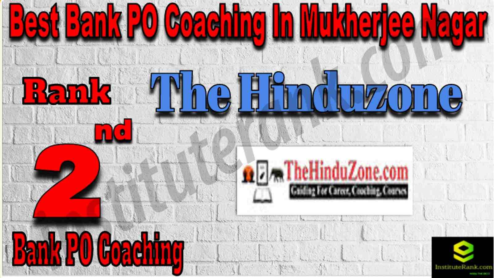 Rank 2 Best Bank PO Coaching in Mukherjee Nagar
